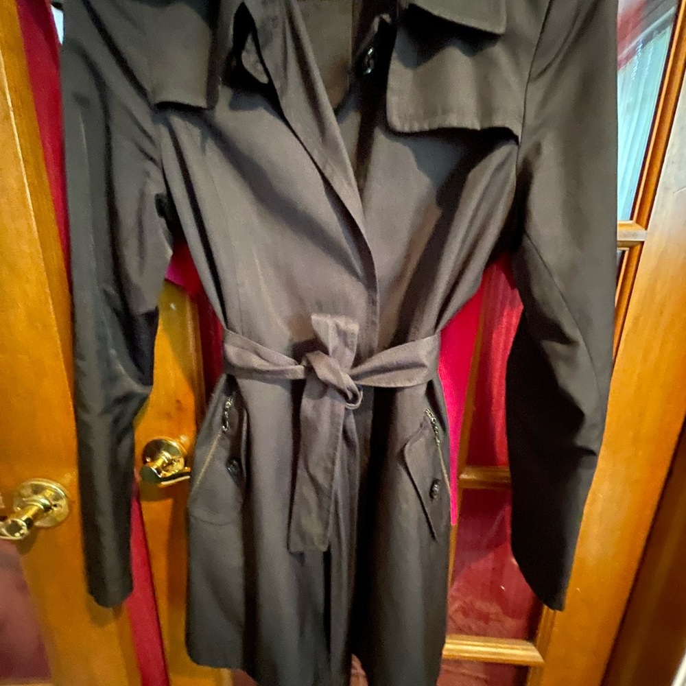 DKNYC Elegant Black All Wether Coat